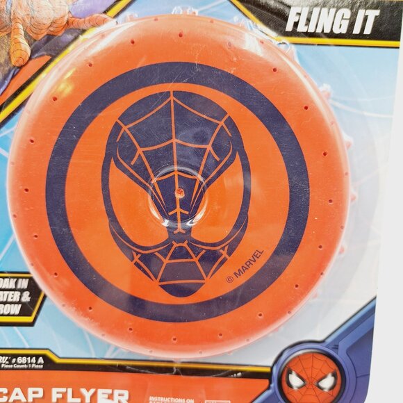 Marvel Avenger Spiderman Water Cap Flyer & Spiderman Wood Craft Stocking Stuffer - Picture 7 of 9